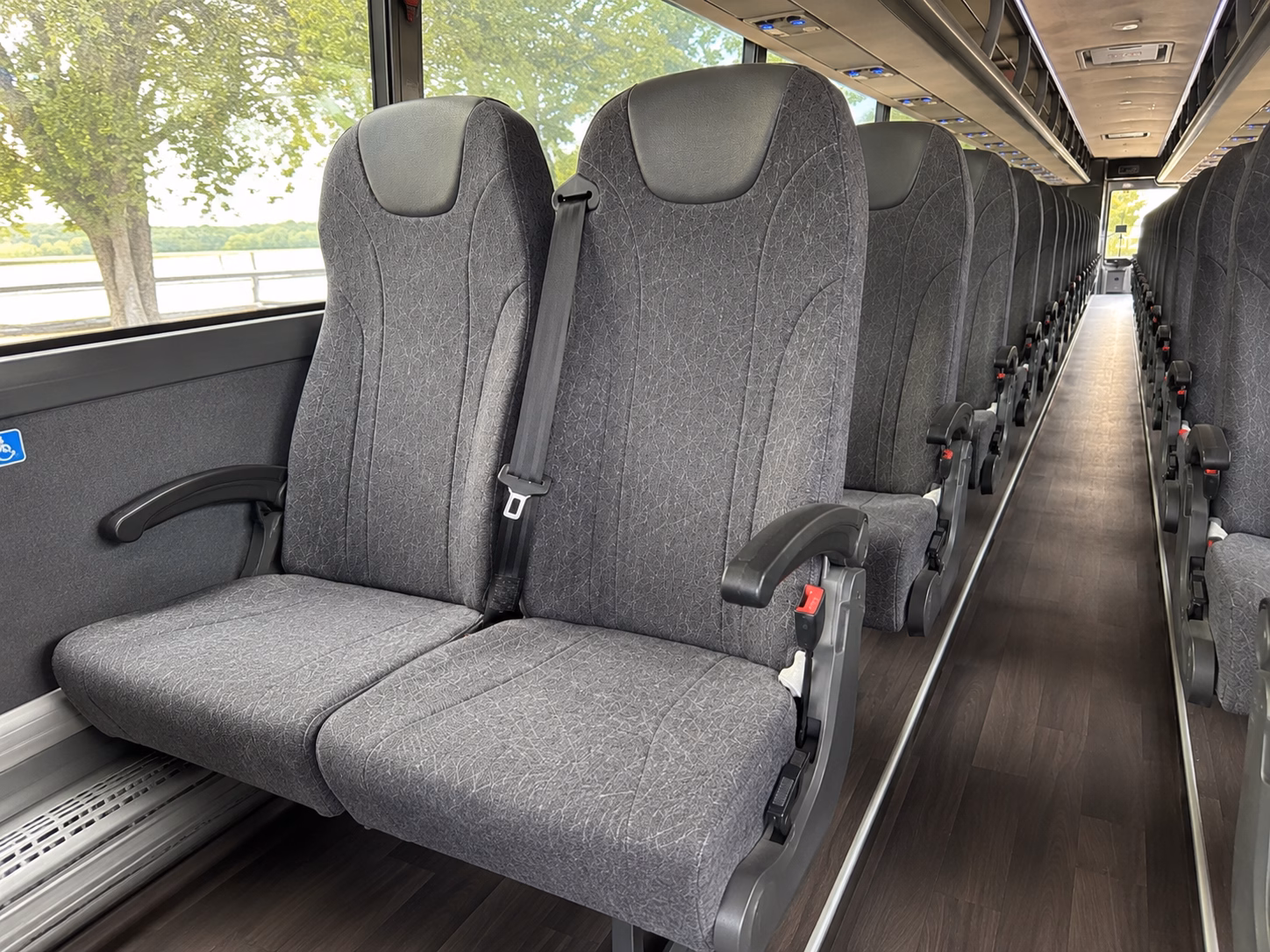 abilene charter bus interior