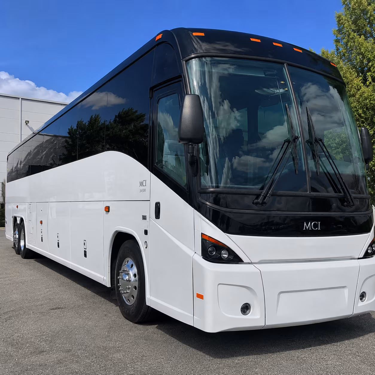 amarillo charter bus rental exterior