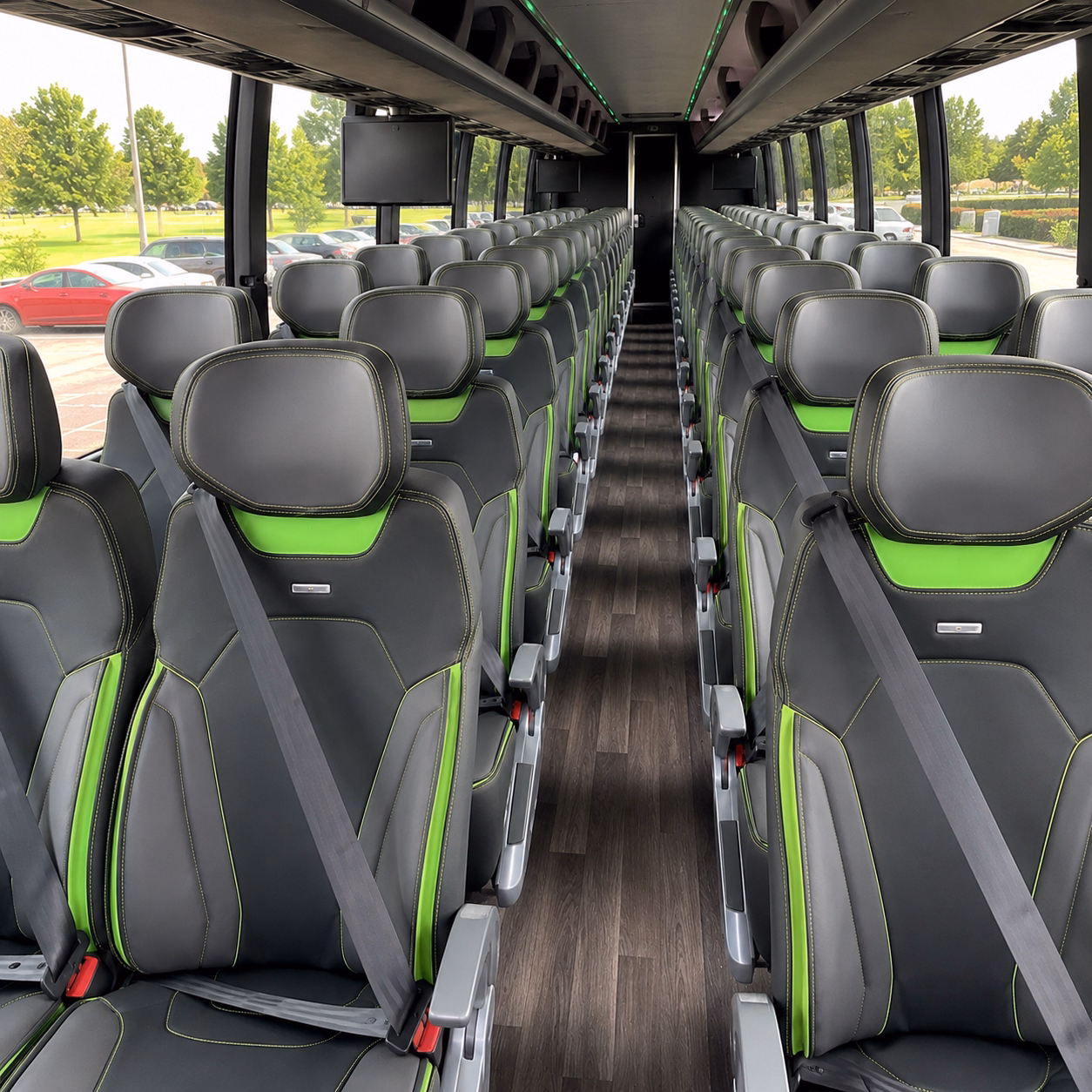 temple polished and efficient corporate charter bus rentals