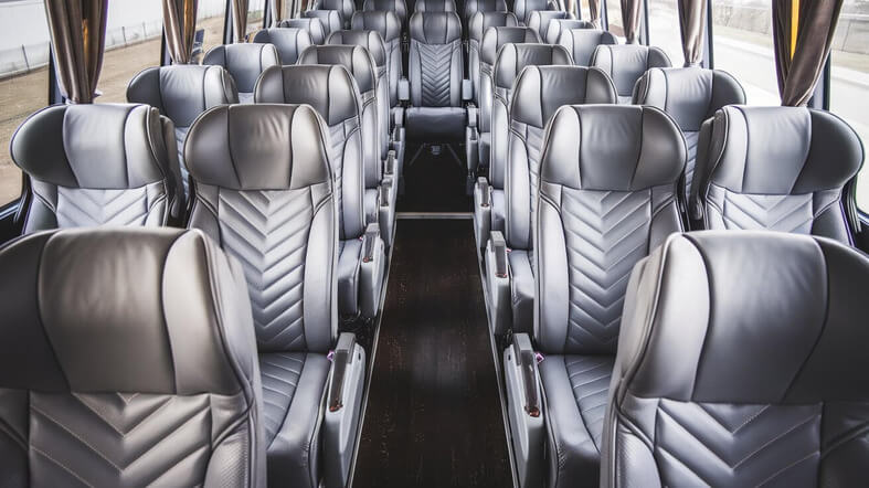 50 passenger charter bus inside amarillo