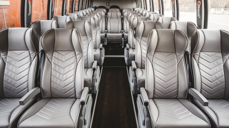 54 passenger charter bus inside amarillo