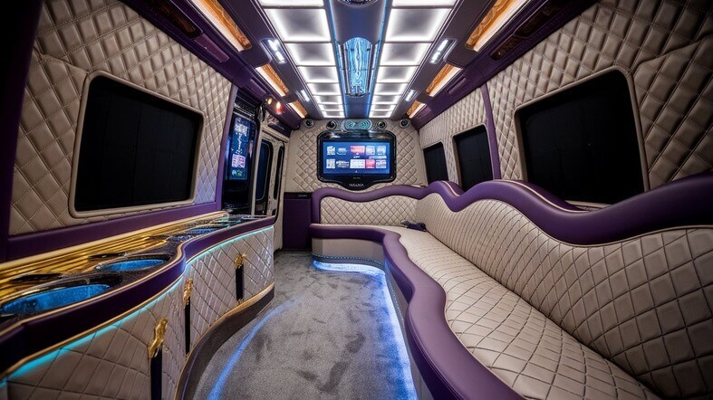 abilene party bus rental interior